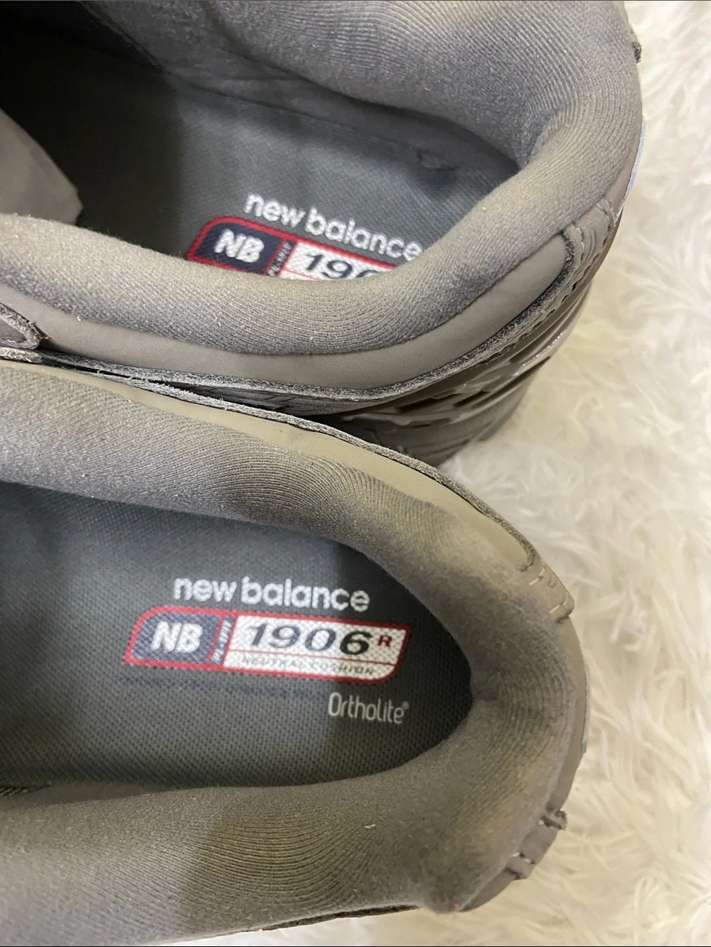 New Balance 1906R Men's Low Top Grey  Sneakers with Navy Accents.Size-11